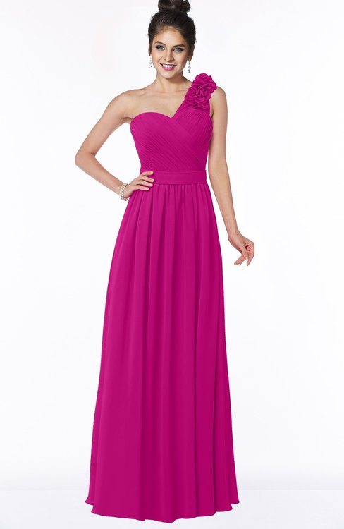 Pink Bridesmaid Dresses Hot Pink color ...