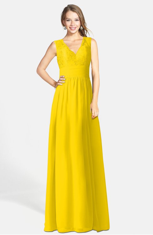 ColsBM Ciara Yellow Bridesmaid Dresses - ColorsBridesmaid
