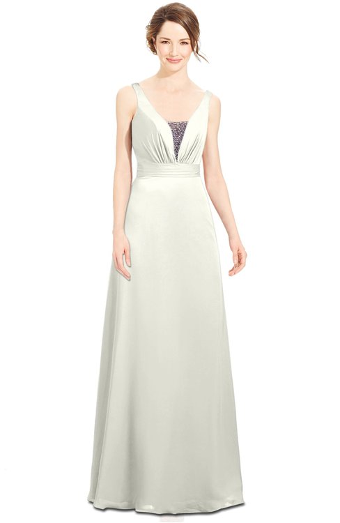 ColsBM Alexa Ivory Gorgeous Trumpet Sleeveless Chiffon Beaded Bridesmaid Dresses