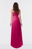 ColsBM Libby Beetroot Purple Romantic Empire Chiffon Tea Length Ruffles Bridesmaid Dresses