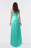 ColsBM Libby Blue Turquoise Romantic Empire Chiffon Tea Length Ruffles Bridesmaid Dresses