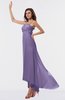 ColsBM Libby Chalk Violet Romantic Empire Chiffon Tea Length Ruffles Bridesmaid Dresses