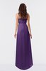 ColsBM Libby Dark Purple Romantic Empire Chiffon Tea Length Ruffles Bridesmaid Dresses