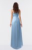 ColsBM Libby Dusty Blue Romantic Empire Chiffon Tea Length Ruffles Bridesmaid Dresses