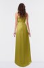 ColsBM Libby Golden Olive Romantic Empire Chiffon Tea Length Ruffles Bridesmaid Dresses