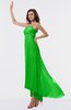 ColsBM Libby Jasmine Green Romantic Empire Chiffon Tea Length Ruffles Bridesmaid Dresses