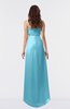 ColsBM Libby Light Blue Romantic Empire Chiffon Tea Length Ruffles Bridesmaid Dresses