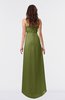 ColsBM Libby Olive Green Romantic Empire Chiffon Tea Length Ruffles Bridesmaid Dresses