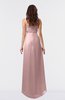 ColsBM Libby Silver Pink Romantic Empire Chiffon Tea Length Ruffles Bridesmaid Dresses
