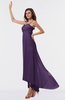 ColsBM Libby Violet Romantic Empire Chiffon Tea Length Ruffles Bridesmaid Dresses