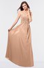ColsBM Danica Almost Apricot Simple Sheath Sweetheart Backless Floor Length Pleated Bridesmaid Dresses