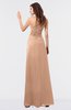 ColsBM Danica Almost Apricot Simple Sheath Sweetheart Backless Floor Length Pleated Bridesmaid Dresses