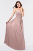 ColsBM Danica Blush Pink Simple Sheath Sweetheart Backless Floor Length Pleated Bridesmaid Dresses