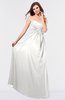 ColsBM Danica Cloud White Simple Sheath Sweetheart Backless Floor Length Pleated Bridesmaid Dresses