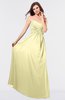 ColsBM Danica Soft Yellow Simple Sheath Sweetheart Backless Floor Length Pleated Bridesmaid Dresses