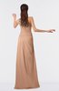 ColsBM Moriah Almost Apricot Simple Sheath Sleeveless Chiffon Floor Length Sequin Bridesmaid Dresses