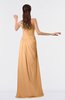ColsBM Moriah Apricot Simple Sheath Sleeveless Chiffon Floor Length Sequin Bridesmaid Dresses