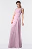 ColsBM Moriah Baby Pink Simple Sheath Sleeveless Chiffon Floor Length Sequin Bridesmaid Dresses