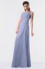 ColsBM Moriah Blue Heron Simple Sheath Sleeveless Chiffon Floor Length Sequin Bridesmaid Dresses