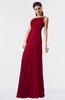 ColsBM Moriah Dark Red Simple Sheath Sleeveless Chiffon Floor Length Sequin Bridesmaid Dresses