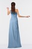 ColsBM Moriah Dusty Blue Simple Sheath Sleeveless Chiffon Floor Length Sequin Bridesmaid Dresses