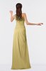 ColsBM Moriah Gold Simple Sheath Sleeveless Chiffon Floor Length Sequin Bridesmaid Dresses