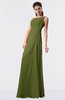 ColsBM Moriah Olive Green Simple Sheath Sleeveless Chiffon Floor Length Sequin Bridesmaid Dresses