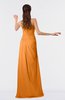 ColsBM Moriah Orange Simple Sheath Sleeveless Chiffon Floor Length Sequin Bridesmaid Dresses