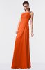 ColsBM Moriah Tangerine Simple Sheath Sleeveless Chiffon Floor Length Sequin Bridesmaid Dresses
