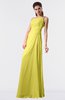 ColsBM Moriah Yellow Iris Simple Sheath Sleeveless Chiffon Floor Length Sequin Bridesmaid Dresses