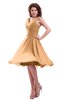 ColsBM Marina Apricot Informal Zipper Chiffon Knee Length Sequin Bridesmaid Dresses
