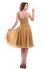 ColsBM Marina Apricot Informal Zipper Chiffon Knee Length Sequin Bridesmaid Dresses