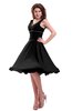 ColsBM Marina Black Informal Zipper Chiffon Knee Length Sequin Bridesmaid Dresses