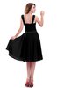 ColsBM Marina Black Informal Zipper Chiffon Knee Length Sequin Bridesmaid Dresses