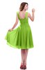 ColsBM Marina Bright Green Informal Zipper Chiffon Knee Length Sequin Bridesmaid Dresses