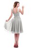 ColsBM Marina Cloud White Informal Zipper Chiffon Knee Length Sequin Bridesmaid Dresses