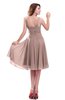ColsBM Marina Dusty Rose Informal Zipper Chiffon Knee Length Sequin Bridesmaid Dresses