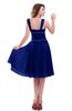 ColsBM Marina Electric Blue Informal Zipper Chiffon Knee Length Sequin Bridesmaid Dresses