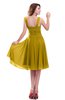 ColsBM Marina Lemon Curry Informal Zipper Chiffon Knee Length Sequin Bridesmaid Dresses