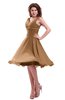 ColsBM Marina Light Brown Informal Zipper Chiffon Knee Length Sequin Bridesmaid Dresses