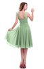 ColsBM Marina Light Green Informal Zipper Chiffon Knee Length Sequin Bridesmaid Dresses