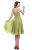ColsBM Marina Lime Sherbet Informal Zipper Chiffon Knee Length Sequin Bridesmaid Dresses