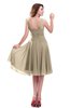 ColsBM Marina Novelle Peach Informal Zipper Chiffon Knee Length Sequin Bridesmaid Dresses