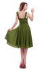 ColsBM Marina Olive Green Informal Zipper Chiffon Knee Length Sequin Bridesmaid Dresses