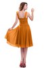 ColsBM Marina Orange Informal Zipper Chiffon Knee Length Sequin Bridesmaid Dresses