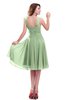 ColsBM Marina Pale Green Informal Zipper Chiffon Knee Length Sequin Bridesmaid Dresses