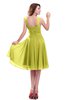ColsBM Marina Pale Yellow Informal Zipper Chiffon Knee Length Sequin Bridesmaid Dresses