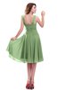 ColsBM Marina Sage Green Informal Zipper Chiffon Knee Length Sequin Bridesmaid Dresses