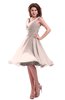 ColsBM Marina Silver Peony Informal Zipper Chiffon Knee Length Sequin Bridesmaid Dresses