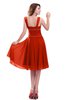 ColsBM Marina Tangerine Tango Informal Zipper Chiffon Knee Length Sequin Bridesmaid Dresses